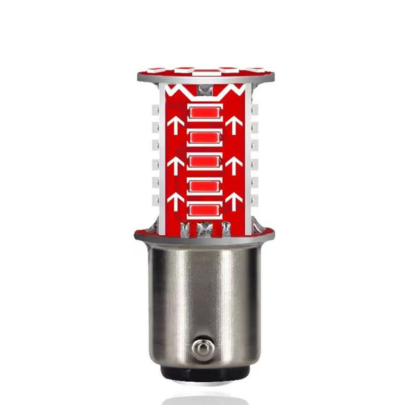 LED Brake Lights for Motorcycle Car Universal 1157 Driving Strong Spotlight Lights 360 Degrees Signal Lamp Motorcycle Parts