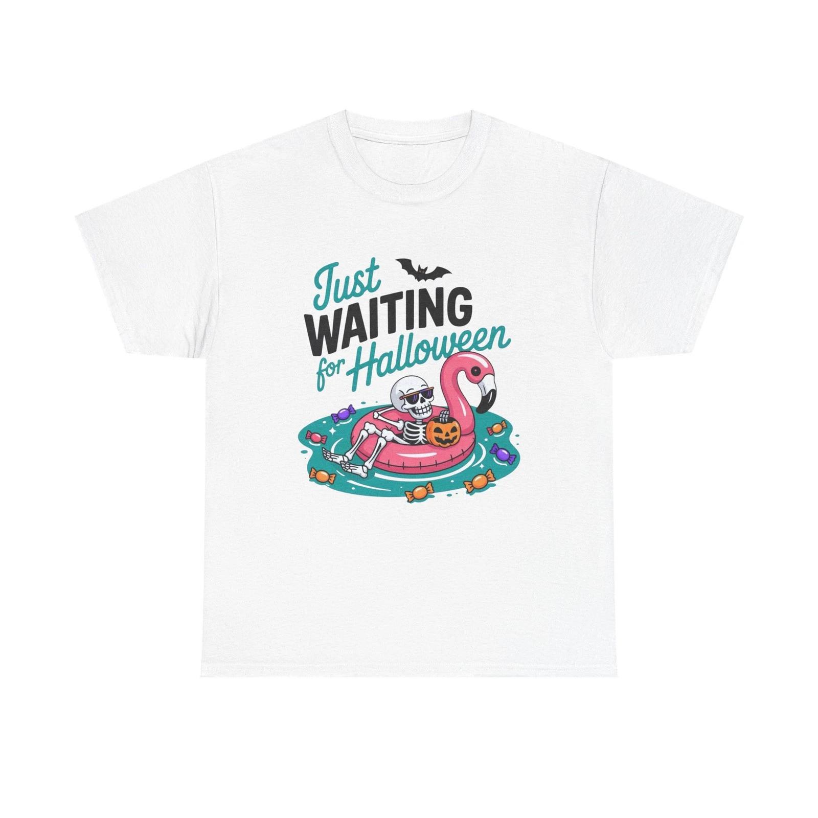 

Just Waiting For Halloween Graphic T-Shirt Men s Women s Heavy Cotton NEW GIFT 3XL