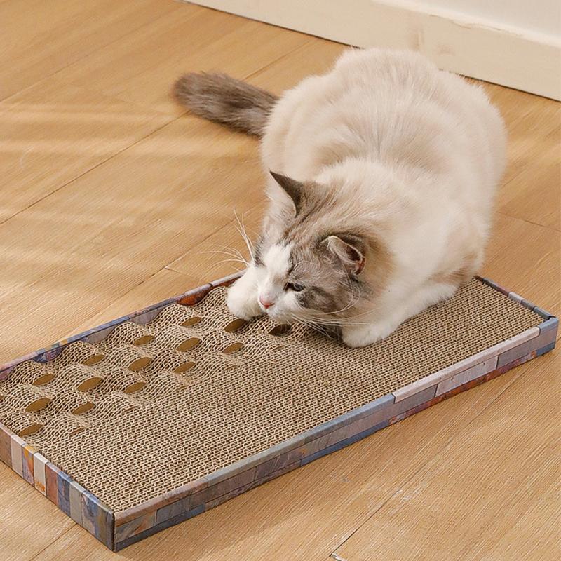 

Когтеточка для кошек Защита мебели Точилка для когтей Игрушки Волнистая склейка Гофрированный картон Износостойкое Кошачье гнездо 1PCS