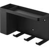 Yamazaki Dryer & Hair Iron Holder with Tray - Black - W25 X D8.5 X H13.5cm - Tower 10255