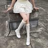 Black Hottie Pure Wind Over Knee Stockings Sweet Lace Lolita JK Stockings Cute Bow Calf Socks