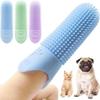 Soft Silicone Dog Toothbrush 360° Finger Toothbrush For Dogs Cats Durable Pet Finger Brush Tooth Cleaning Tool