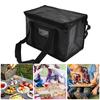 Pizza Tasche Essensliefertasche Wasserdicht 1 Stück Schwarz Doppelter Reißverschluss Essensliefertasche Hohe Qualität