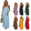 Comfortable Women's Crepe Maxi Dress Summer Long Dress  for Beach Vacation