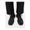 Men's Korean-Style Height-Boosting Genuine Leather Derby Shoes with Thick Sole