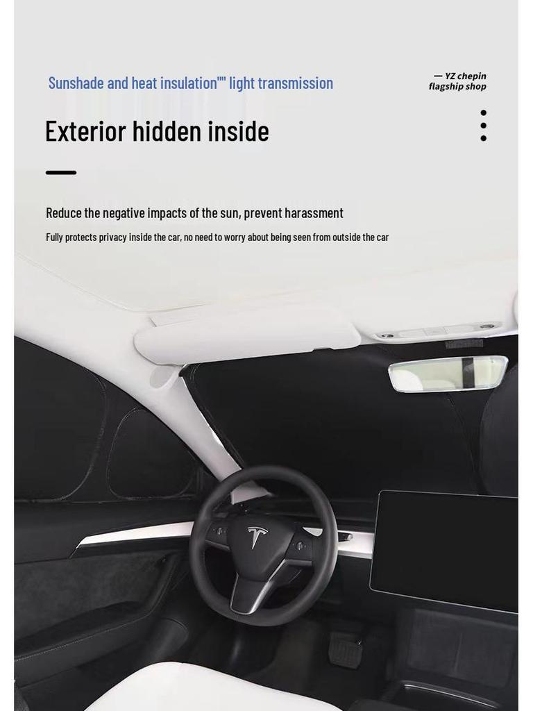Xiaomi SU7 Sunshade Car Window Visor: Heat Insulation & Privacy Curtain for Car Interior