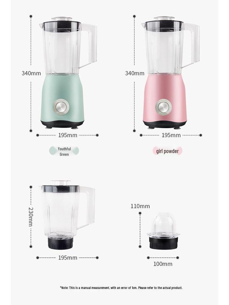 Household Multi-functional Double Cup Juicer Blender Mixer