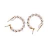 Geometric Coil Pearl Earrings, Exaggerated Temperament High-End Earrings, Light Luxury Fashion Beaded Earrings
