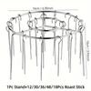 Stainless Steel Air Fryer Skewer Stand Heat-Resistant Barbecue Skewer Bracket  Home Kitchen