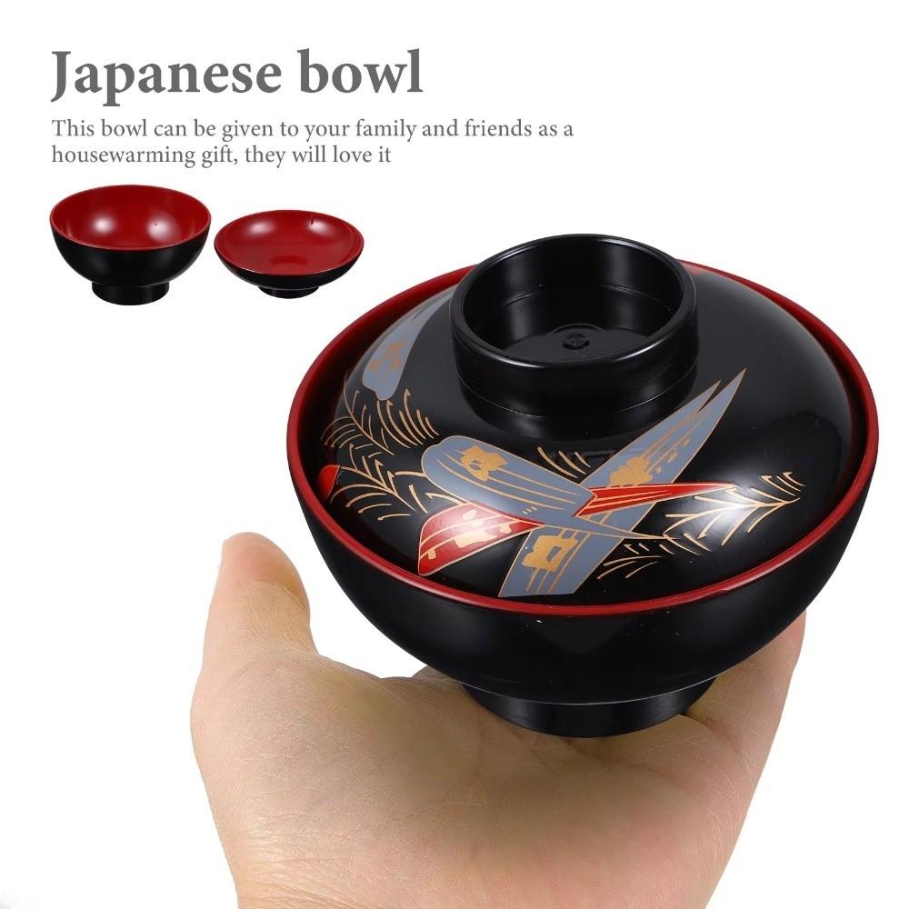 With Lid Miso Soup Bowl Soup Container Soup Bowl with Lid Japanese Flower Bowl  Dining Accessories