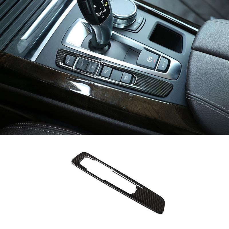 

Для BMW X5 X6 F15 F16 14-18 цвет углеродного волокна, кнопка переключения передач, отделка салона автомобиля