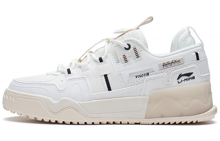 Li Ning Shiny Star 1.5 Shiny Star 1.5 Классические Низкие Скейтбордические Кроссовки Мужские Белый Туман AGCS057-4 39