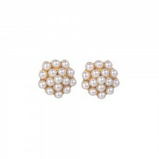 Elegante Süßwasserperlen-Ohrstecker für Damen - Trendig, Schlicht, Feenhafter Stil