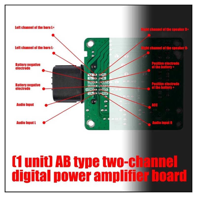 Premium PCB Digital Amplifier Board AB Class Stereo Design For Enhanced Sound Performances Intelligent Temperature Control