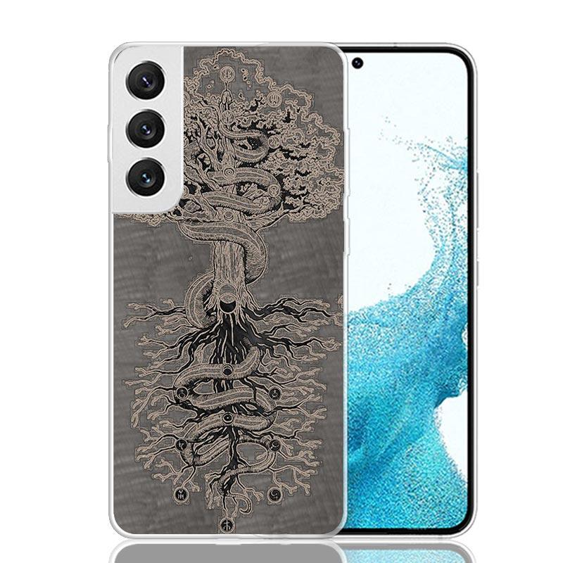 Tree of Life Space Phone Case For Samsung Galaxy S26 Ultra S23 S24 S25 Edge S20 FE S21 S22 Plus Soft Print Shell Cover Fundas Ga