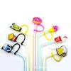 Cartoon Reusable Dust-proof Kitchen Tool Cup Accessory Splash Proof Plugs Straw Plug Tips Cover Drinking Dust Cap