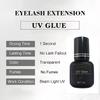 Colla Adesiva UV da 6 ml per Estensioni Ciglia Asciugatura Rapida 1S Forte Colla per Estensioni Ciglia Finte Lunga Durata Colla UV per Ciglia