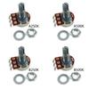 10PCS/Pack A500K/B500K/A250K/B250K 18mm Potentiometers Suitable for Audios Control In Guitars and Bass Instruments