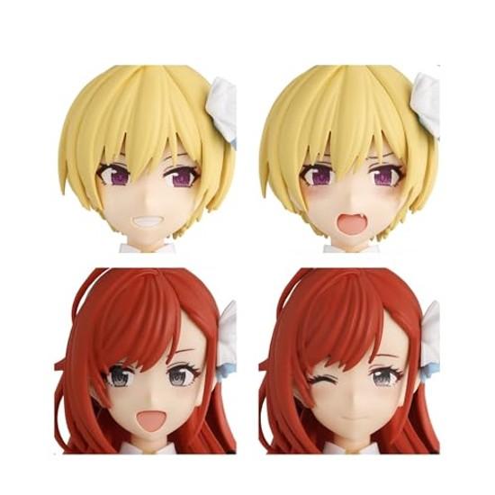 BANDAI SPIRITS 30MS Idolmaster Shiny Colors Option Hairstyle Face Parts Set (Juri Saijo/Natsuba Arisugawa) Pre-colored plastic model.