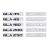 GLA35 GLA45 GLA180 GLA200 GLA250 letter car sticker for mercedes O8 GLA class refit rear boot logo trunk displacement label YT8