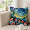 PNaive arts Cushion Cover Soft  Washable Pillow Covers Suitable for Sofa Bed Travel Office Scenarios