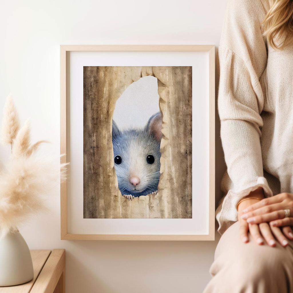 Plakat dla dziecka myszka mysz