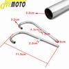 32HP Motorcycle Chrome Exhaust Muffler Tube Case For BMW K750 M1 M72 R71 R12 Dnepr MT12 Retro Modified Muffler System