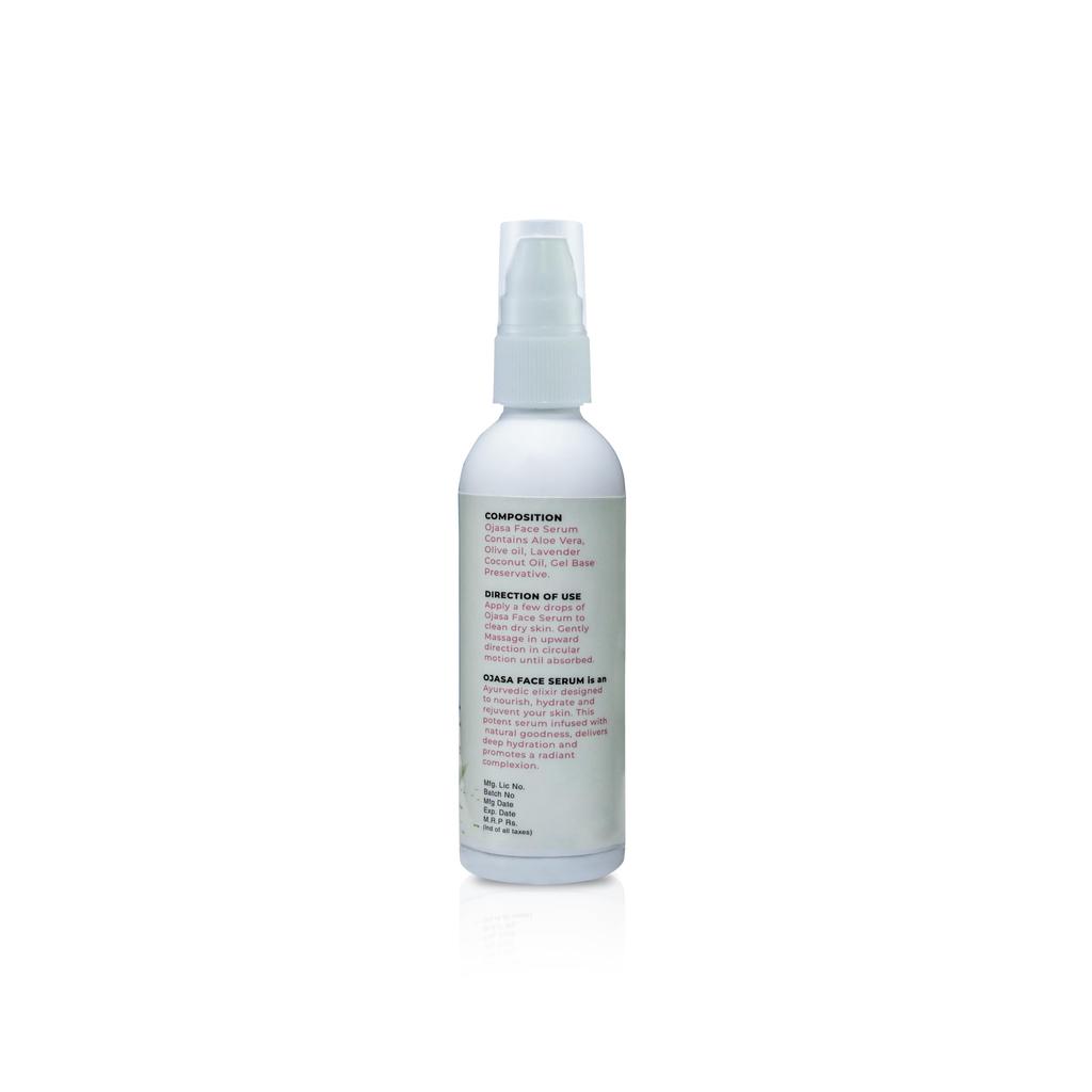 Ojasa Herbal Face Serum, Natural Ayurvedic Formula, 100ml, Nourishing and Hydrating
