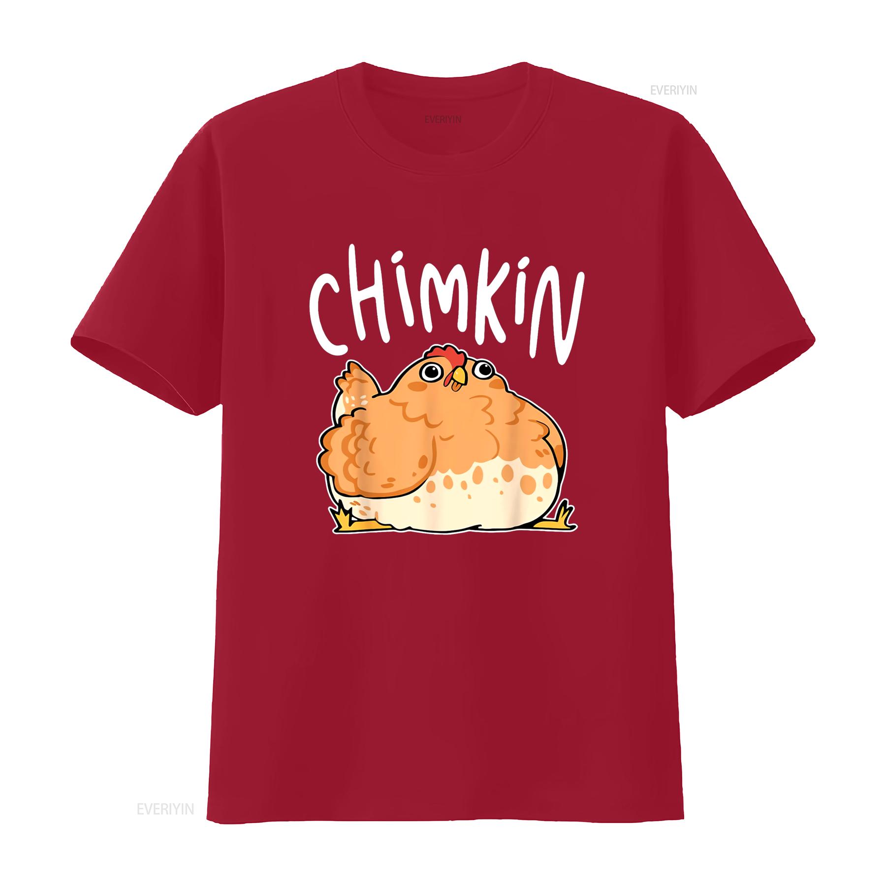 

Смешная толстая курица Chimkin Любители Футболка винтажная Стиранная мужская мода Стильная Немного универсальная Дышащая Удобная S