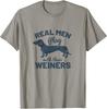 Humorous Dachshund Dog Shirt for Dog Lovers - Real Men Play with Their Pets