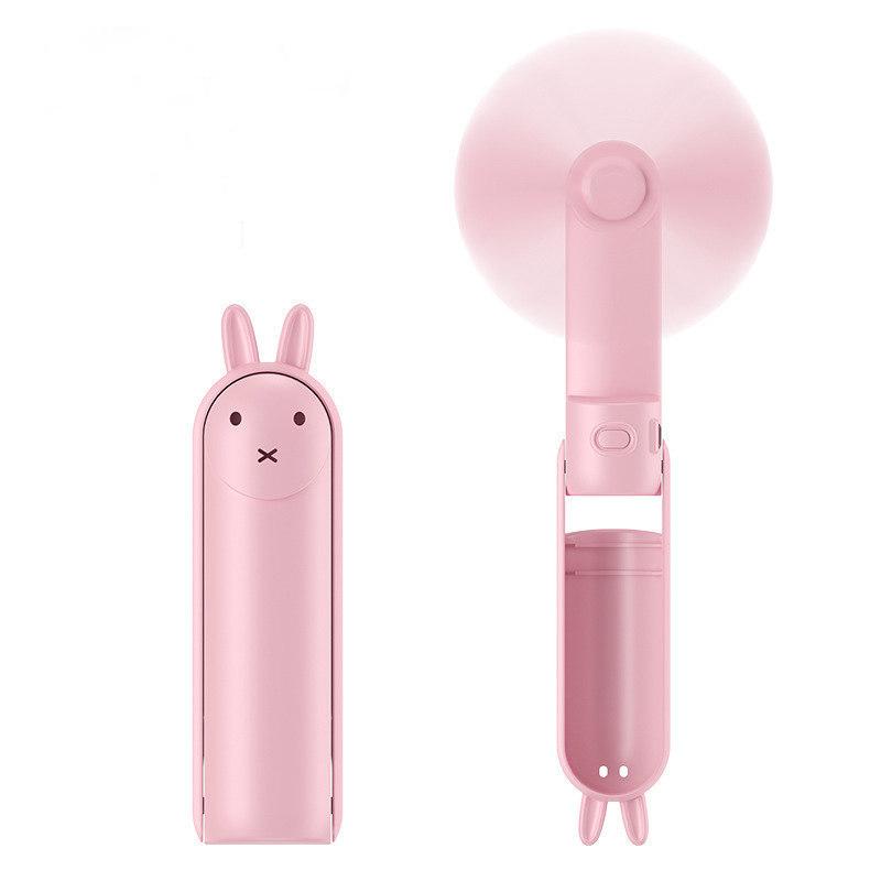 1Pc Portable USB Rechargeable Handheld Fan, 1200Mah Battery, Folding Eyelash Fan for Indoor & Outdoor Use