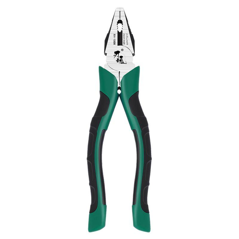 Three-Piece Industrial Grade Japanese Steel Pliers Set: Wire, Needle-Nose, and Diagonal Pliers for Electricians
