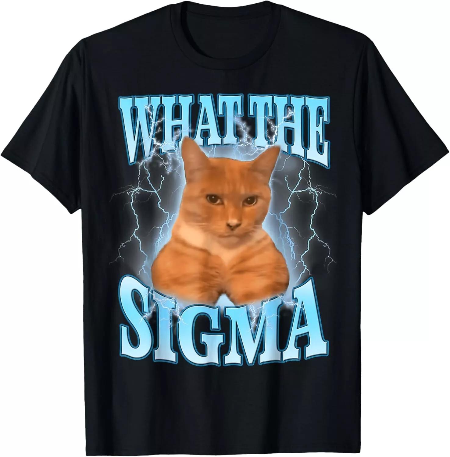 Футболка с мемом Sigma Cat унисекс 4XL