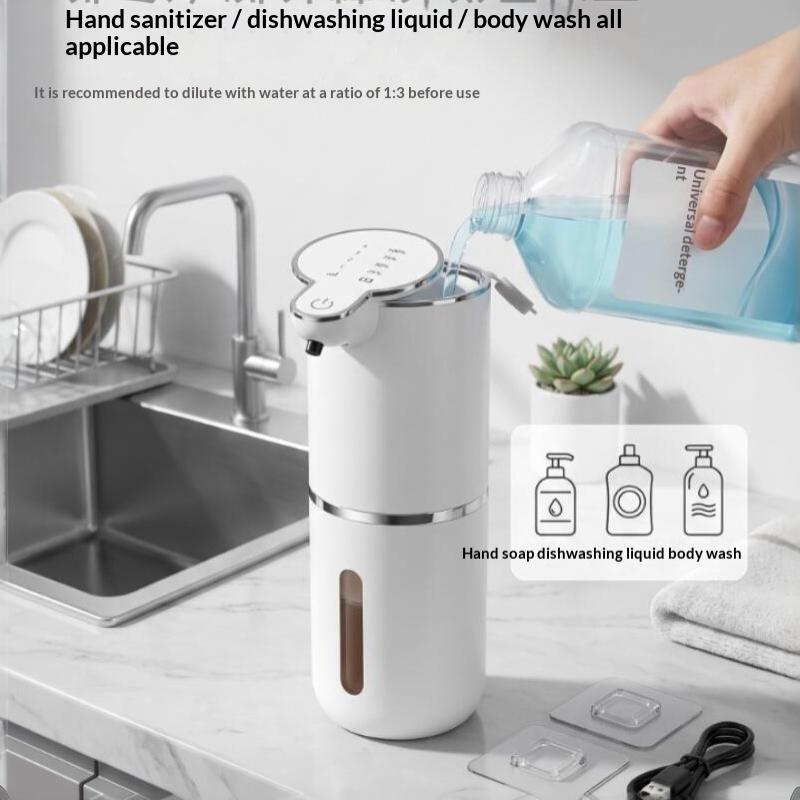 Infrared Sensor Automatic Soap Dispenser 1Pcs Touchless Wall Mounted Hands Free Smart for Household Kitchen Bathroom Toilet