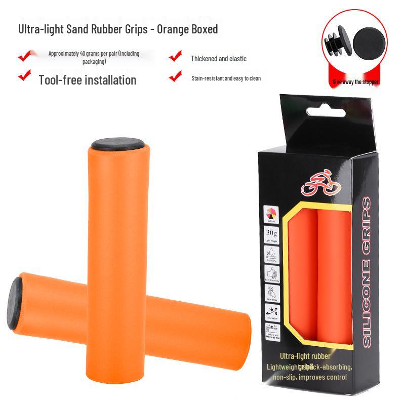 New Soft Silicone Handlebar Grips for Mountain Bikes