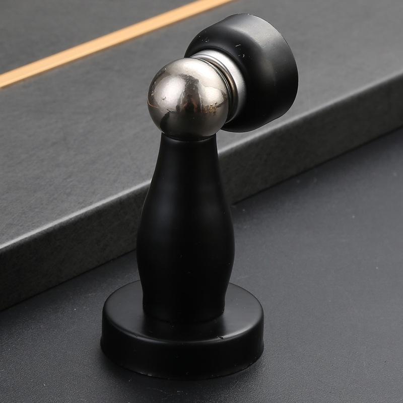 New Stainless Steel Magnetic Door Stopper Sticker Toilet Glass Hidden Door Holders Catch Floor Doorstop Door Hardware