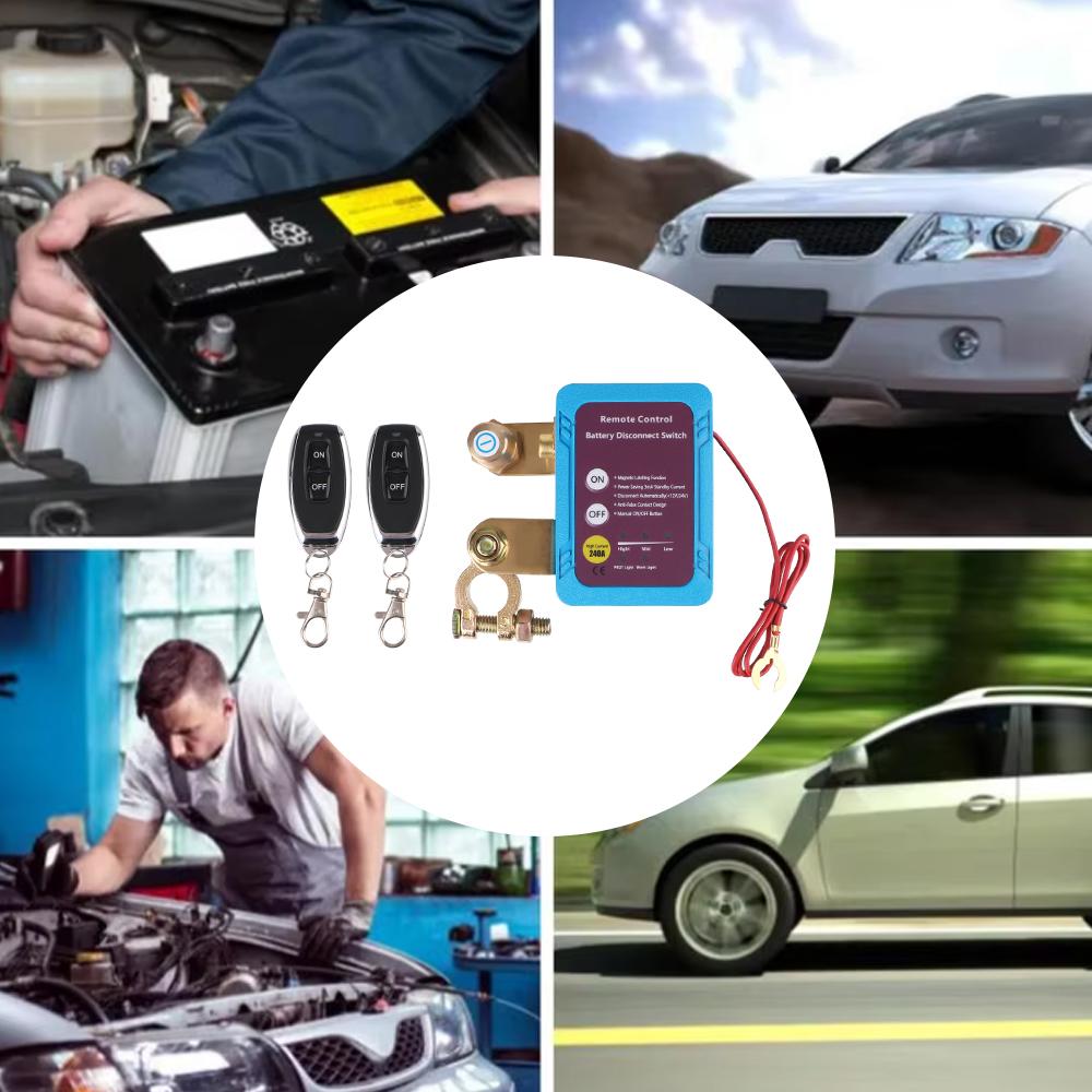 Automatic Power Shut Off Switch 12V 240A Control Switch Leakage Protection For Auto Remote Battery Disconnect Switch Kill Switch