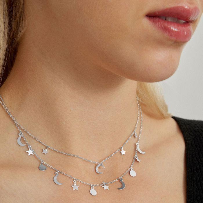 Collier - Luxenter - Resal - Plaqué Rhodium - Oxyde De Zirconium - Argenté