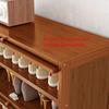 Vertical Shoe Cabinet Shoe Cabinet with Dust-proof Door Large Capacity Entrance Cabinet Wooden Sturdy and Stable Shoe Cabinet