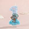 Number Shaped Birthday Candle 0-9 Glitter Design Cake Decoration for Children Baking Party Supplies with Character Figure