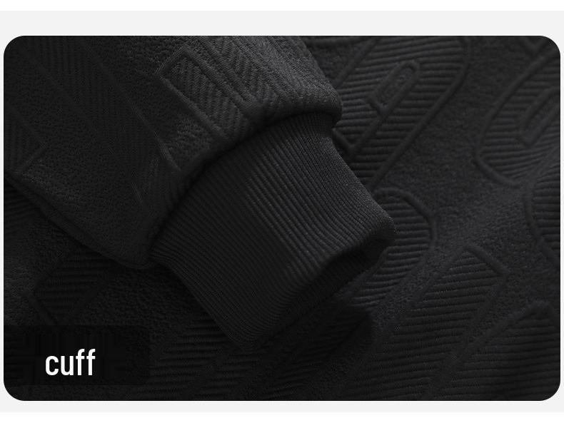 Men's Plus Size Fleece-Lined Two-Piece Style Hoodie - Autumn/Winter Casual Loose Fit