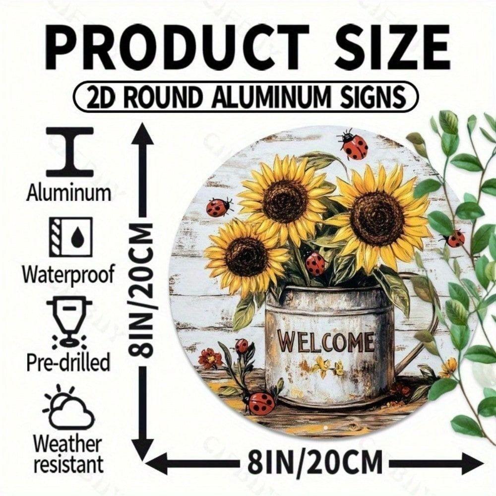 Tin Sign Wall Art Metal Painting 20x20cm Home Decor Vintage Rustic