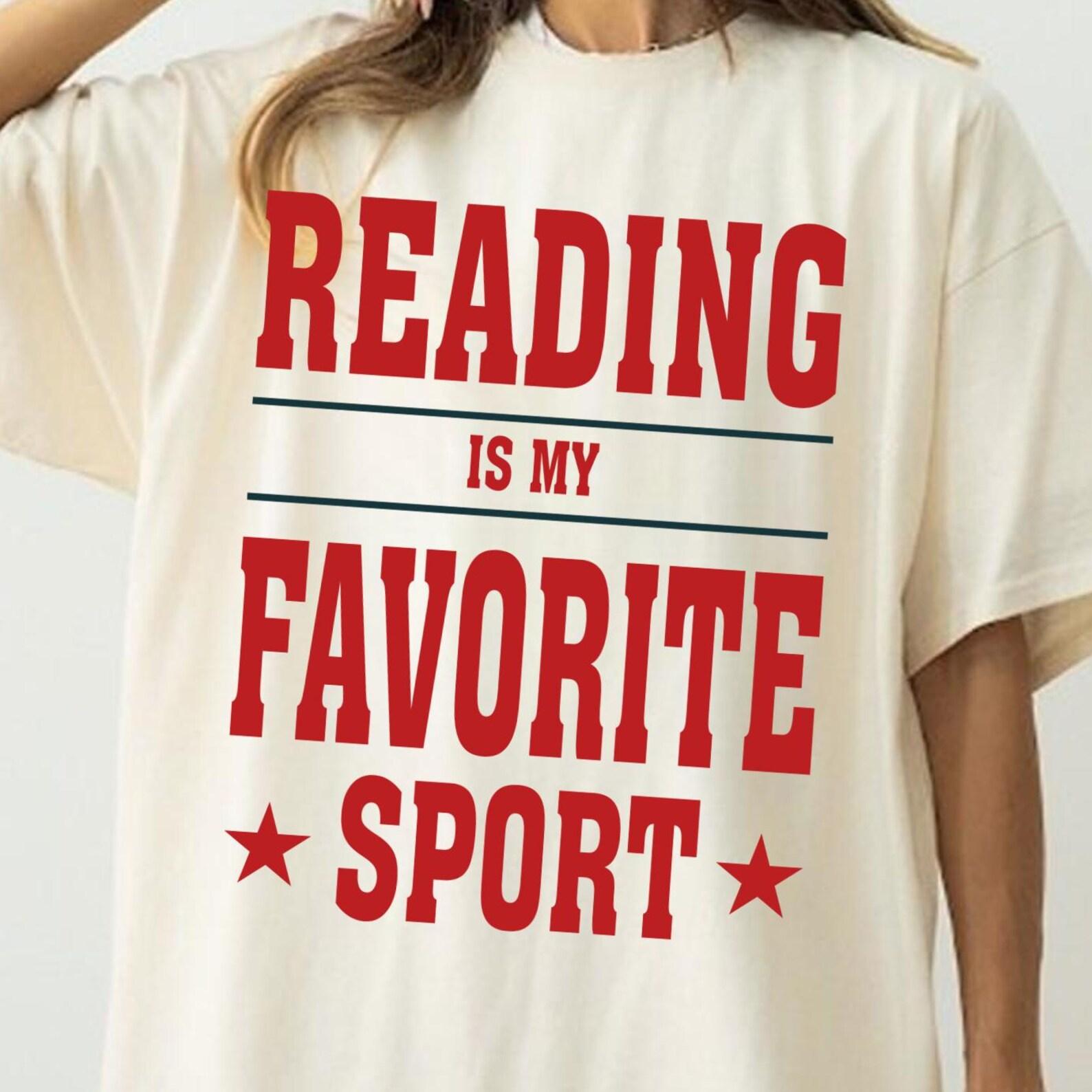 Vintage Reading Is My Favorite Sport Shirt, English Teacher Gift, Bookworm Shirt, Librarian Shirt, Bookworm tee Reader Gift, Bookish Shirt 4XL
