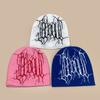 Autumn And Winter Hip Hop Street Mesh Idol Jacquard Knitted Hat Men And Women Warm Personality Cold Hat Pullover Hat