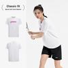 Li Ning Badminton Series Creative Logo Classic Breathable Active Fashion Casual Daily Sports Short Sleeve T-Shirt Unisex Tops White ATSV627-2