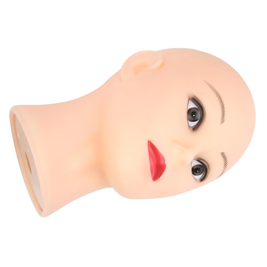 Glatze Mannequinkopf Hüte Gläser Anzeige Perücken Herstellung Üben Puppe PVC Kopfmodell