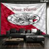 Ajax Fan Gear Custom Name Wall Tapestry Aesthetic Wall Hanging Printed Fabric Blanket Decorative Tapestries For Bedroom Living Room Home Decor