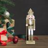 Wooden Nutcracker Soldier Christmas Decoration Classic Handcrafted Desktop Nutcracker Decor Festive Holiday Table Centerpiece