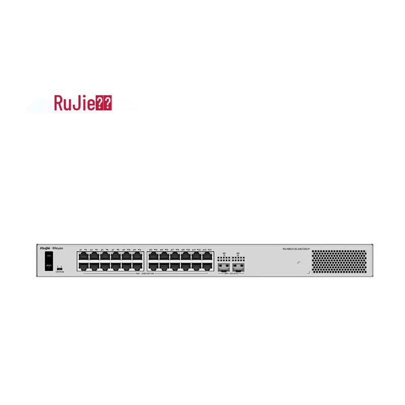 Ruijie RG-NBS3120-24GT2XS-P 24-Port Gigabit POE+ Managed Switch with 10G SFP+, 370W POE Budget