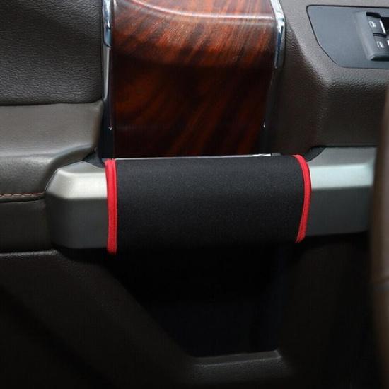 For 2015- Ford F150 F-150 Red Interior Door Handle Protective Cloth Cover 4P